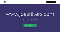 Desktop Screenshot of joesfilters.com