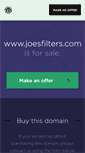 Mobile Screenshot of joesfilters.com